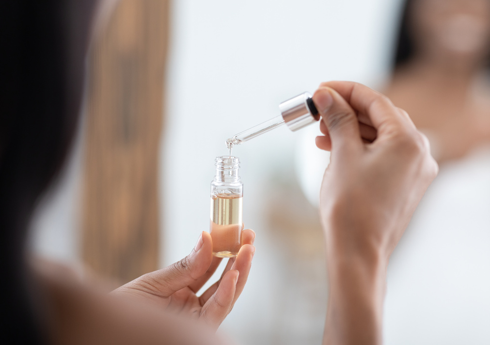 Perfect skin, natural cosmetic product for hydrated, glowing and healthy facial derma